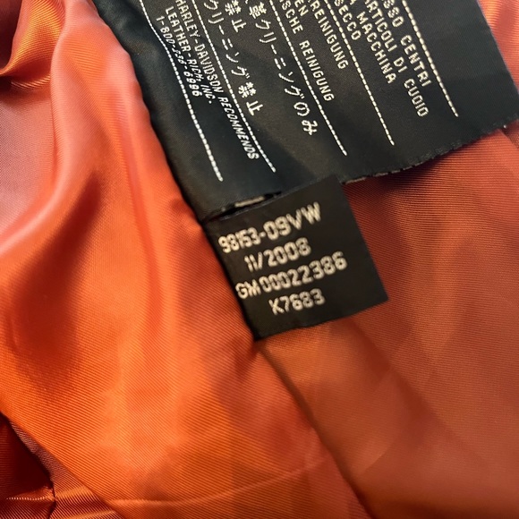 Women’s Harley Davidson Leather Jacket. L - Picture 8 of 8